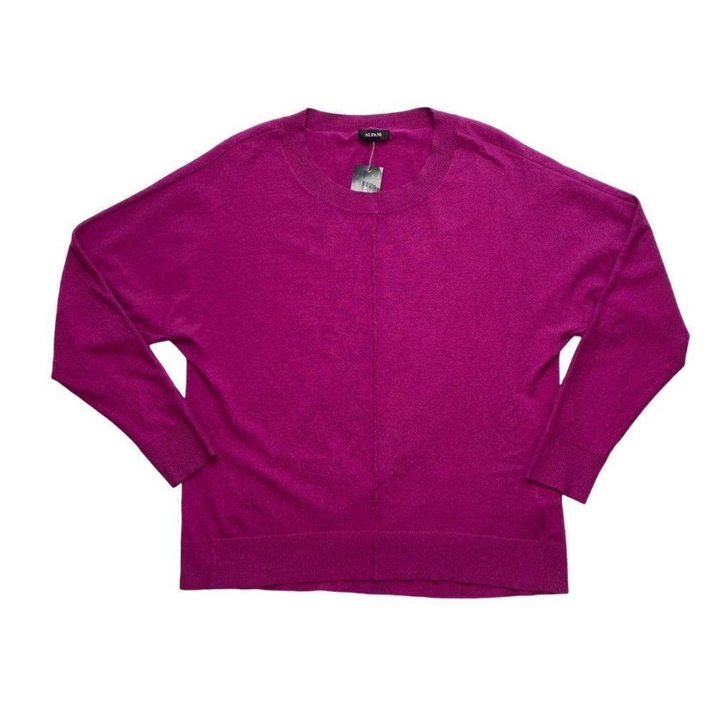 Alfani Pullover Sweater Top Small Rose Women's Seam-Front Relaxed NEW